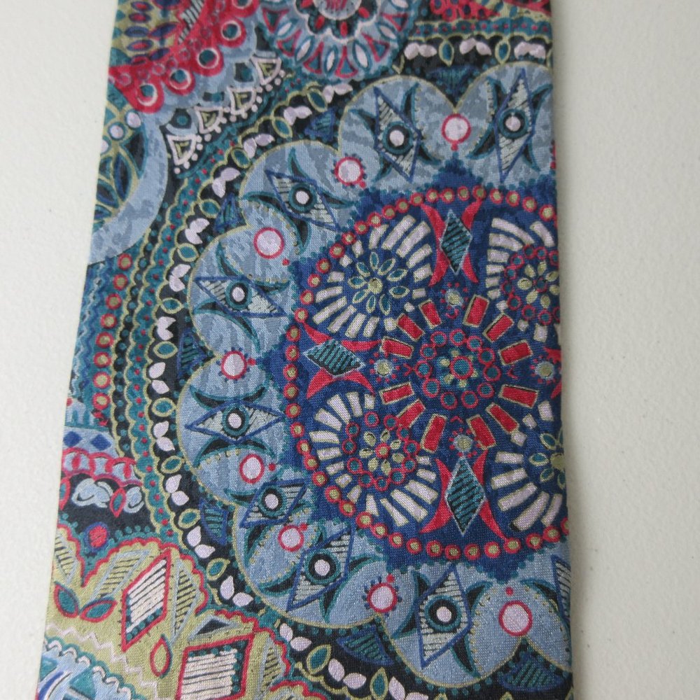 MBP Men's Vintage Neck Tie 100% Silk Made in USA Hand Finished Imported Fabric